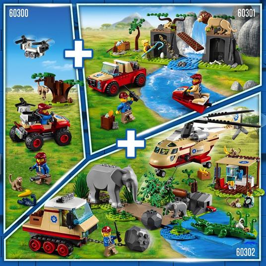 LEGO City 60300 Wildlife ATV di Soccorso Animale, Giochi per Bambini dai 5 Anni con Quad con Braccio Telescopico e Animali - 5