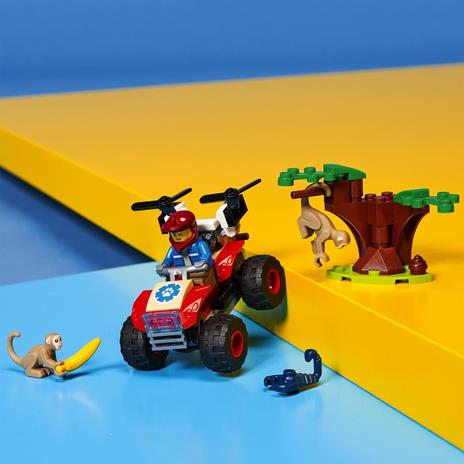 LEGO City 60300 Wildlife ATV di Soccorso Animale, Giochi per Bambini dai 5 Anni con Quad con Braccio Telescopico e Animali - 6