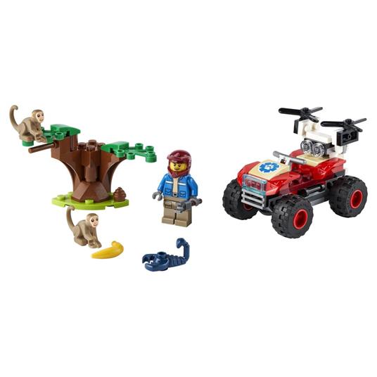 LEGO City 60300 Wildlife ATV di Soccorso Animale, Giochi per Bambini dai 5 Anni con Quad con Braccio Telescopico e Animali - 7