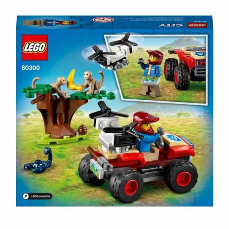 LEGO City 60300 Wildlife ATV di Soccorso Animale, Giochi per Bambini dai 5 Anni con Quad con Braccio Telescopico e Animali - 9