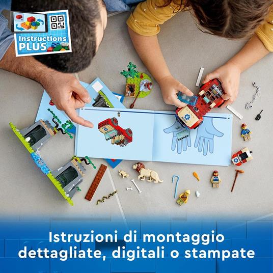 LEGO City Wildlife 60301 Fuoristrada di Soccorso Animale, Set per Bambini dai 4 anni con Macchina Giocattolo e Animali - 6
