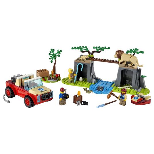 LEGO City Wildlife 60301 Fuoristrada di Soccorso Animale, Set per Bambini dai 4 anni con Macchina Giocattolo e Animali - 7