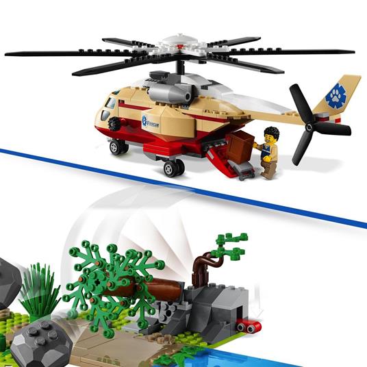 LEGO City 60302 Wildlife Operazione di Soccorso Animale, Set Clinica Veterinaria con Elicottero Giocattolo e 4 Minifigure - 4