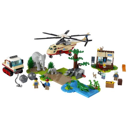 LEGO City 60302 Wildlife Operazione di Soccorso Animale, Set Clinica Veterinaria con Elicottero Giocattolo e 4 Minifigure - 8