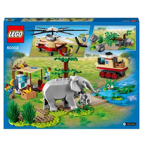 LEGO City 60302 Wildlife Operazione di Soccorso Animale, Set Clinica Veterinaria con Elicottero Giocattolo e 4 Minifigure - 9