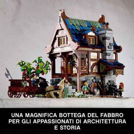 LEGO Ideas 21325 Fabbro Set Costruzioni per Adulti Casa Medievale Minifigure e Accessori Decorazione di Casa Idea Regalo - 2