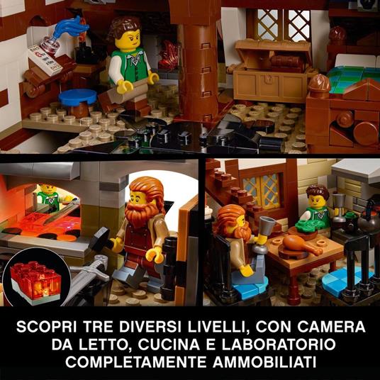 LEGO Ideas 21325 Fabbro Set Costruzioni per Adulti Casa Medievale Minifigure e Accessori Decorazione di Casa Idea Regalo - 4