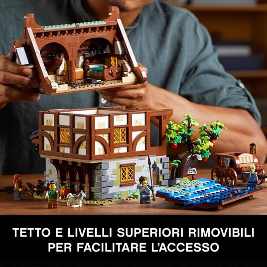 LEGO Ideas 21325 Fabbro Set Costruzioni per Adulti Casa Medievale Minifigure e Accessori Decorazione di Casa Idea Regalo - 5