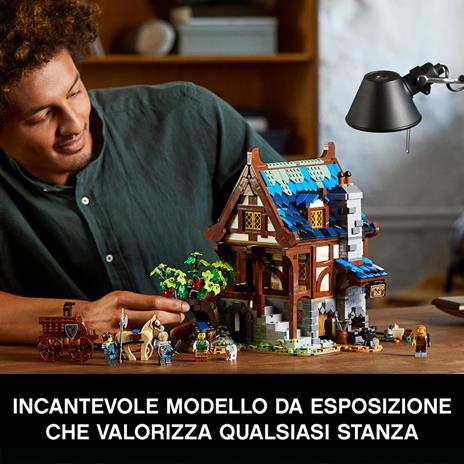 LEGO Ideas 21325 Fabbro Set Costruzioni per Adulti Casa Medievale Minifigure e Accessori Decorazione di Casa Idea Regalo - 7