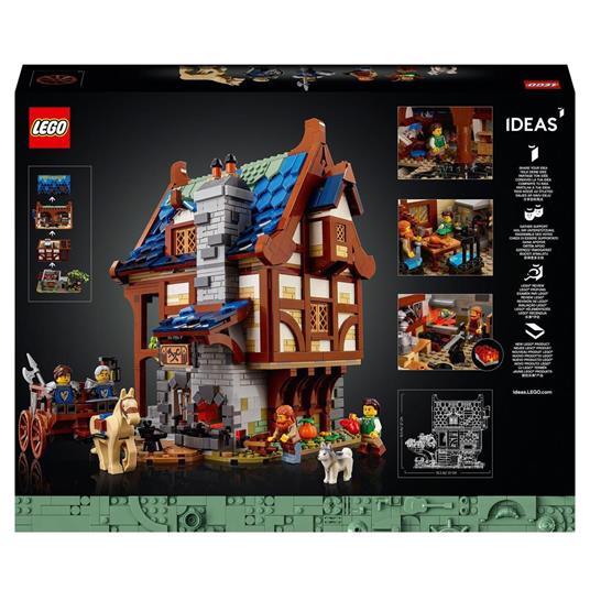 LEGO Ideas 21325 Fabbro Set Costruzioni per Adulti Casa Medievale  Minifigure e Accessori Decorazione di Casa Idea Regalo - LEGO - Ideas -  Edifici e architettura - Giocattoli