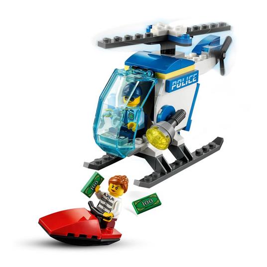 LEGO City 60275 Elicottero della Polizia con Minifigure Agente di Polizia e Ladro, per Bambini e Bambine dai 4 Anni in su - 3