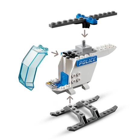 LEGO City 60275 Elicottero della Polizia con Minifigure Agente di Polizia e Ladro, per Bambini e Bambine dai 4 Anni in su - 4