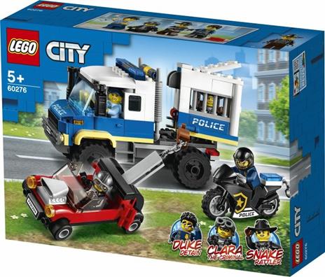LEGO City 60276 Trasporto dei Prigionieri della Polizia, Camion Giocattolo con Moto, Auto, Snake Rattler e Clara La Criminale - 10