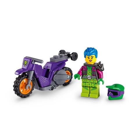 LEGO City Stuntz Stunt Bike da Impennata, Moto Giocattolo con Funzione "Carica e Vai", Giochi per Bambini dai 5 Anni, 60296 - 3