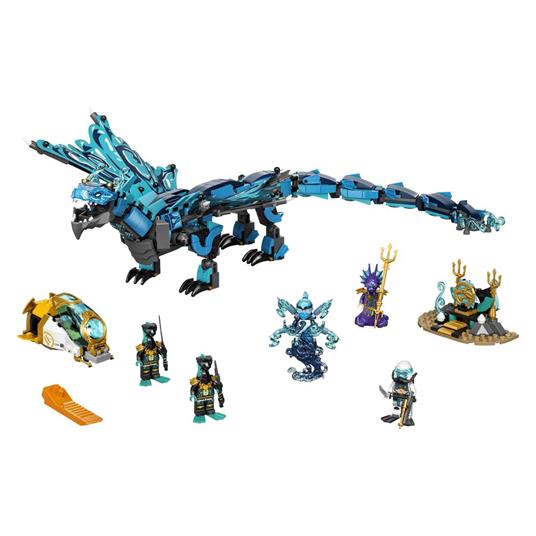 LEGO NINJAGO 71754 Dragone dell'Acqua, Drago Giocattolo Ninja, Costruzioni per Bambini dai 9 anni con 5 Minifigure - 8