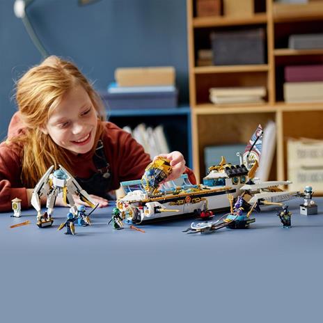 LEGO NINJAGO 71756 Idro-Vascello, Sottomarino Giocattolo per Bambini dai 9 Anni con le Minifigure dei Ninja Kai e Nya - 2