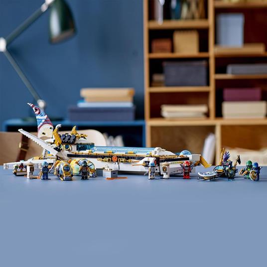 LEGO NINJAGO 71756 Idro-Vascello, Sottomarino Giocattolo per Bambini dai 9 Anni con le Minifigure dei Ninja Kai e Nya - 7
