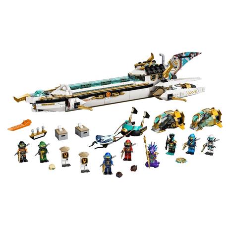 LEGO NINJAGO 71756 Idro-Vascello, Sottomarino Giocattolo per Bambini dai 9 Anni con le Minifigure dei Ninja Kai e Nya - 8
