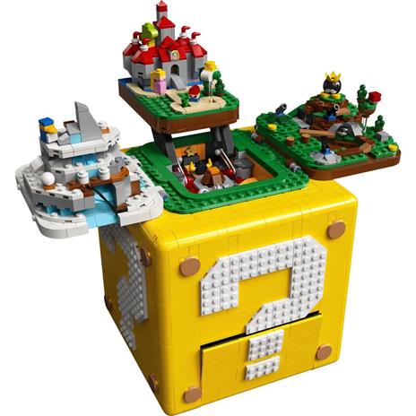 LEGO 71395 Blocco Punto Interrogativo Super Mario 64, Set per Adulti, Livelli in Microscala, Include Peach Princess e Yoshi - 7