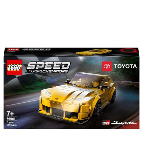LEGO Speed Champions 76901 Toyota GR Supra, Macchina Giocattolo per Bambini dai 7 Anni, Auto Sportiva da Corsa con Pilota