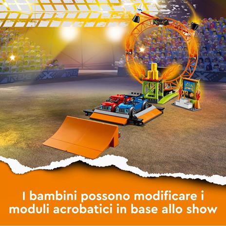 LEGO City 60295 Stuntz Arena dello Stunt Show, Set con 2 Monster Truck Giocattolo, 2 Automobiline, Moto Giocattolo - 5