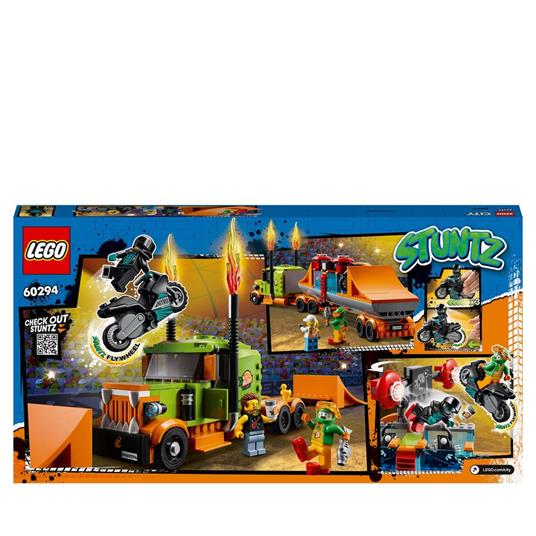 LEGO City 60294  Stunt Show Truck & Motorbike  with Racer  Minifigure - 8
