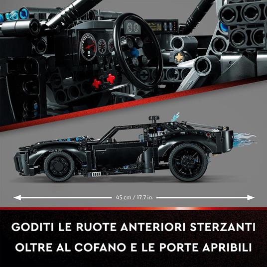 LEGO Technic 42127 BATMOBILE DI BATMAN, Modellino Auto da Costruire con Mattoncini Luminosi, Set del Film del 2022 - 5