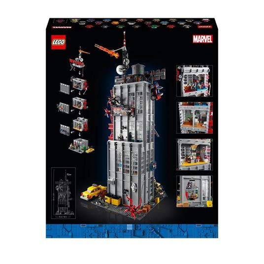 LEGO Marvel 76178 Daily Bugle di Spider-Man, Iconico Set da Collezione per Adulti con 25 Minifigure, Idea Regalo - 9