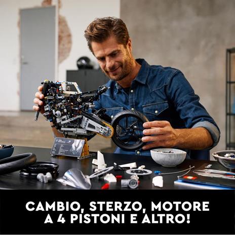 LEGO Technic 42130 BMW M 1000 RR, Moto per Adulti da Costruire, Idea Regalo da Collezione, Modellino Replica Superbike - 4