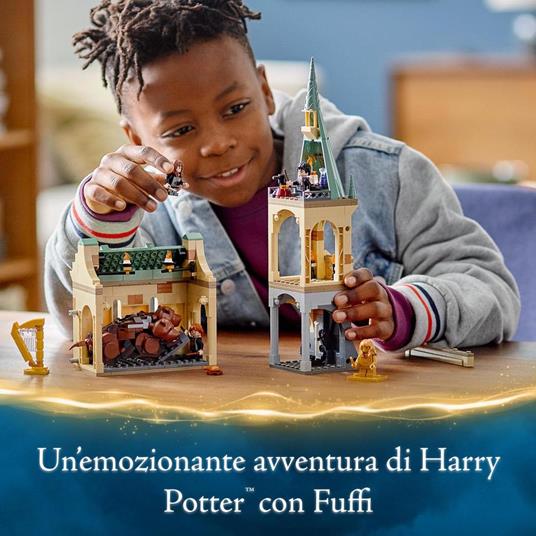 LEGO Harry Potter 76387 Hogwarts: Incontro con Fuffi, Castello Giocattolo con Minifigure d'Oro del 20° Anniversario - 2