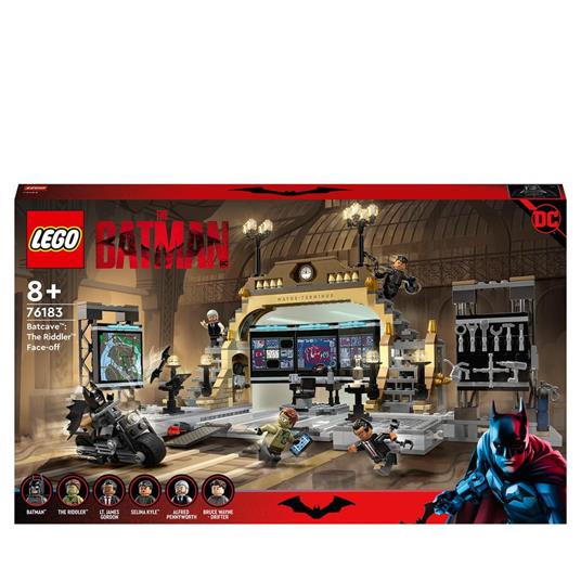 LEGO DC 76183 Batman Batcaverna: Faccia A Faccia con The Riddler, Moto Giocattolo, Giochi per Bambini di 8+ Anni