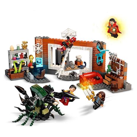 LEGO Marvel 76185 Spider-Man al laboratorio Sanctum, Giocattoli Bambini 7 Anni in su, Minifigure Dr. Strange e Mostro Insetto - 3