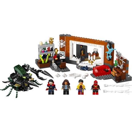 LEGO Marvel 76185 Spider-Man al laboratorio Sanctum, Giocattoli Bambini 7 Anni in su, Minifigure Dr. Strange e Mostro Insetto - 7