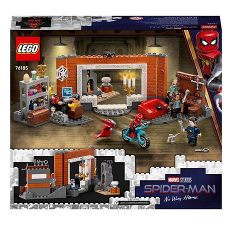 LEGO Marvel 76185 Spider-Man al laboratorio Sanctum, Giocattoli Bambini 7 Anni in su, Minifigure Dr. Strange e Mostro Insetto - 8