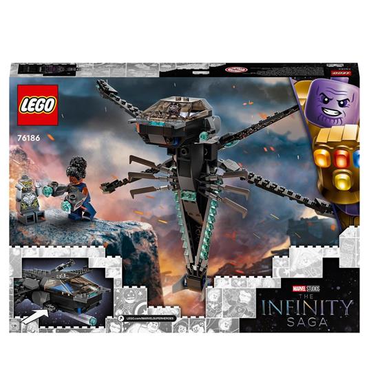 LEGO Super Heroes 76186 Il Dragone Volante di Black Panther, Giocattolo per Bambini dai 8 Anni con Supereroi Marvel Avengers - 8
