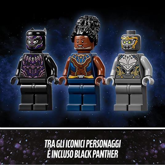 LEGO Super Heroes 76186 Il Dragone Volante di Black Panther, Giocattolo per Bambini dai 8 Anni con Supereroi Marvel Avengers - 5