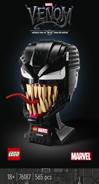 LEGO Super Heroes 76187 Venom, Maschera del Nemico di Spider-Man, Fai da Te da Collezione - 10