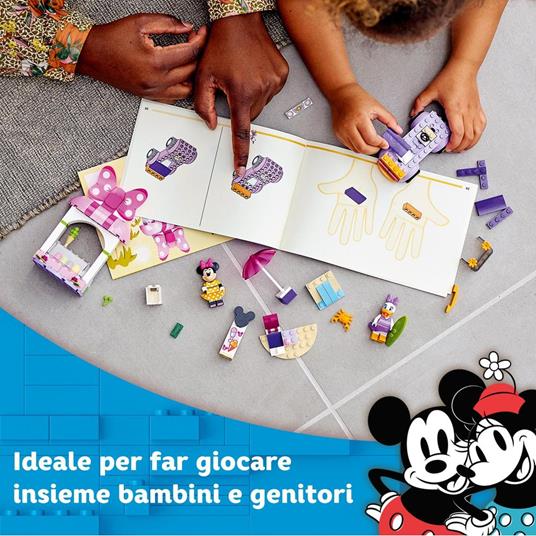 LEGO Disney 10773 Mickey and Friends La Gelateria di Minnie, Macchina Giocattolo con 2 Minifigure, Set per Bambini dai 4 Anni - 3