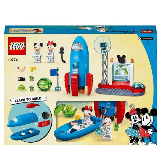LEGO Disney 10774 Mickey and Friends Il Razzo Spaziale di Topolino e Minnie, Modellino in Mattoncini, Giocattoli per Bambini - 8