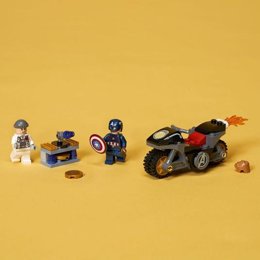 LEGO Super Heroes 76189 Marvel Scontro tra Captain America e Hydra, Giocattolo Supereroi per Bambini dai 4 Anni - 6