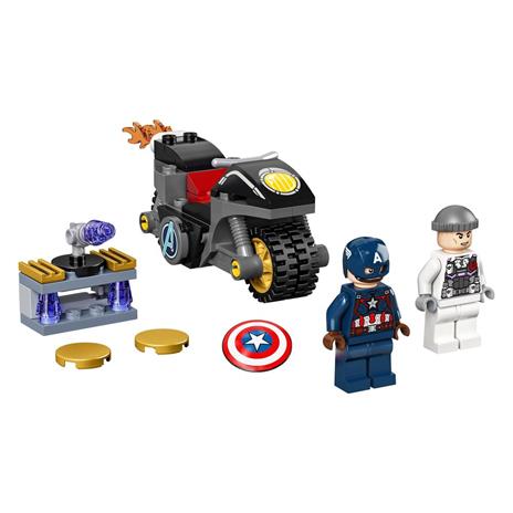 LEGO Super Heroes 76189 Marvel Scontro tra Captain America e Hydra, Giocattolo Supereroi per Bambini dai 4 Anni - 7