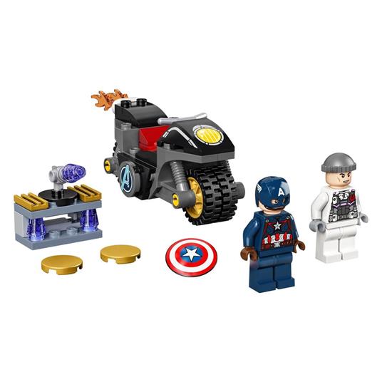 LEGO Super Heroes 76189 Marvel Scontro tra Captain America e Hydra, Giocattolo Supereroi per Bambini dai 4 Anni - 7