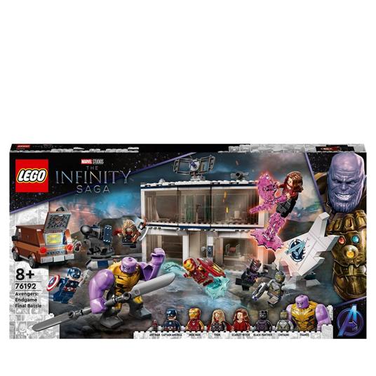 LEGO Super Heroes 76192 Marvel Avengers: Endgame, la Battaglia Finale, Set per Bambini dai 8 Anni con Thanos e 6 minifigure