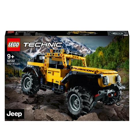 LEGO Technic 42122 Jeep Wrangler 4x4, Macchina Giocattolo, Set da Costruzione SUV Fuoristrada, Idea Regalo per Bambini