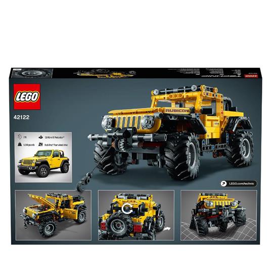 LEGO Technic 42122 Jeep Wrangler 4x4, Macchina Giocattolo, Set da Costruzione SUV Fuoristrada, Idea Regalo per Bambini - 9