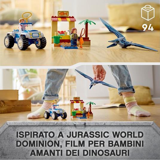 LEGO Jurassic World 76943 Inseguimento dello Pteranodonte, Giochi per bambini di 4+ Anni con Dinosauro Giocattolo - 6