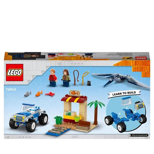 LEGO Jurassic World 76943 Inseguimento dello Pteranodonte, Giochi per bambini di 4+ Anni con Dinosauro Giocattolo - 8