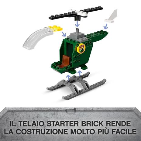 LEGO Jurassic World 76944 La Fuga del T. rex, Include 3 Minifigure e un Dinosauro Giocattolo, Giochi per bambini di 4+ anni - 7