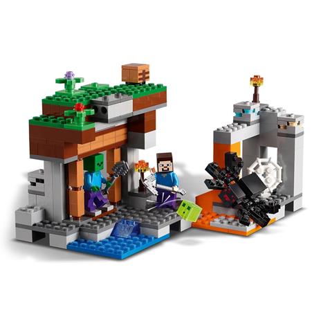 LEGO Minecraft 21166 La Miniera Abbandonata, Set Costruzioni, Grotta di Zombi, Slime Vivente, Steve e Figure di Ragno - 3