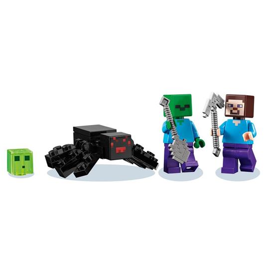 LEGO Minecraft 21166 La Miniera Abbandonata, Set Costruzioni, Grotta di Zombi, Slime Vivente, Steve e Figure di Ragno - 7